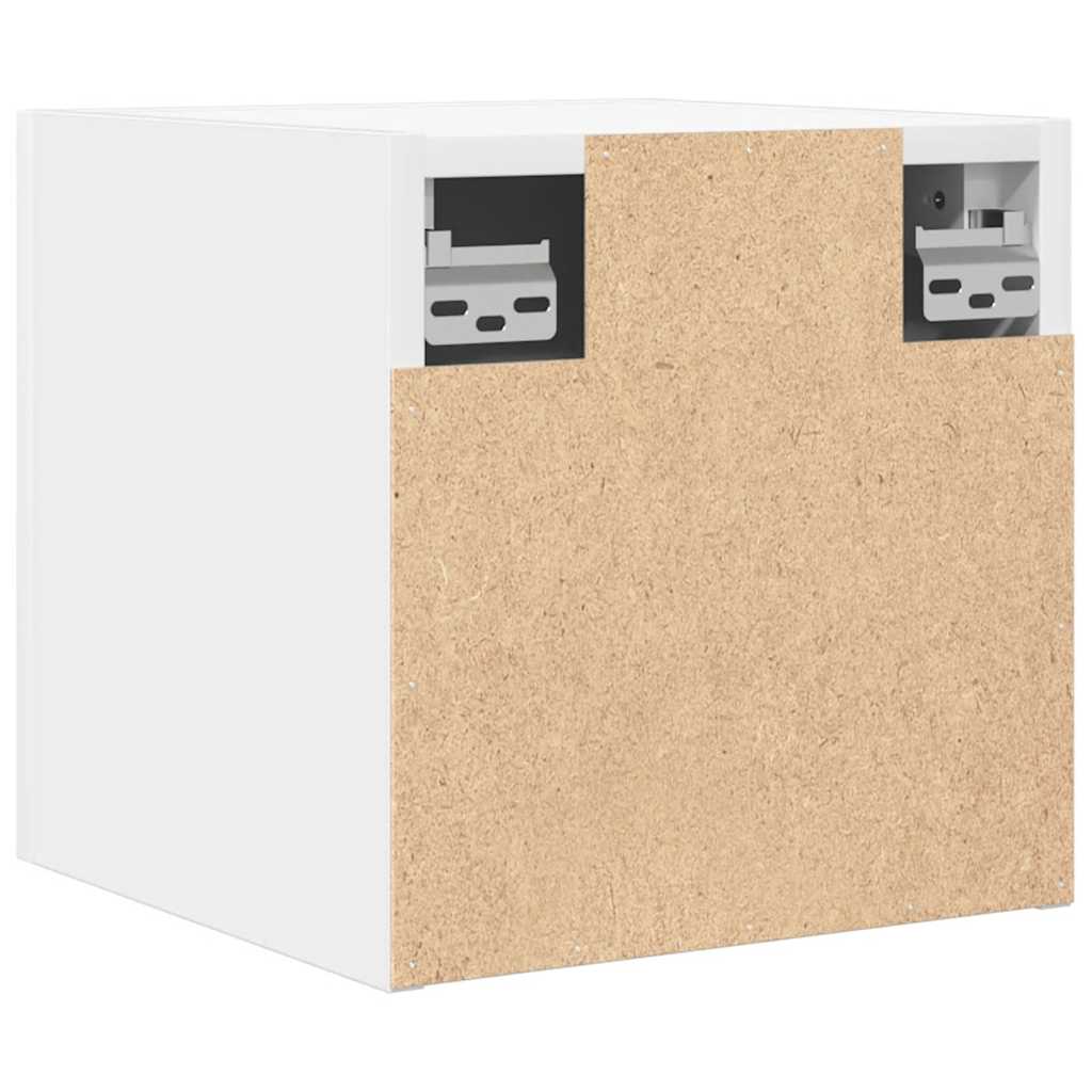 vidaXL Dulapuri TV montaj pe perete, 4 buc., alb, 30,5x30x30 cm
