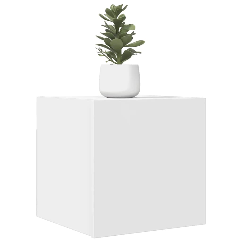 vidaXL Dulapuri TV montaj pe perete, 4 buc., alb, 30,5x30x30 cm