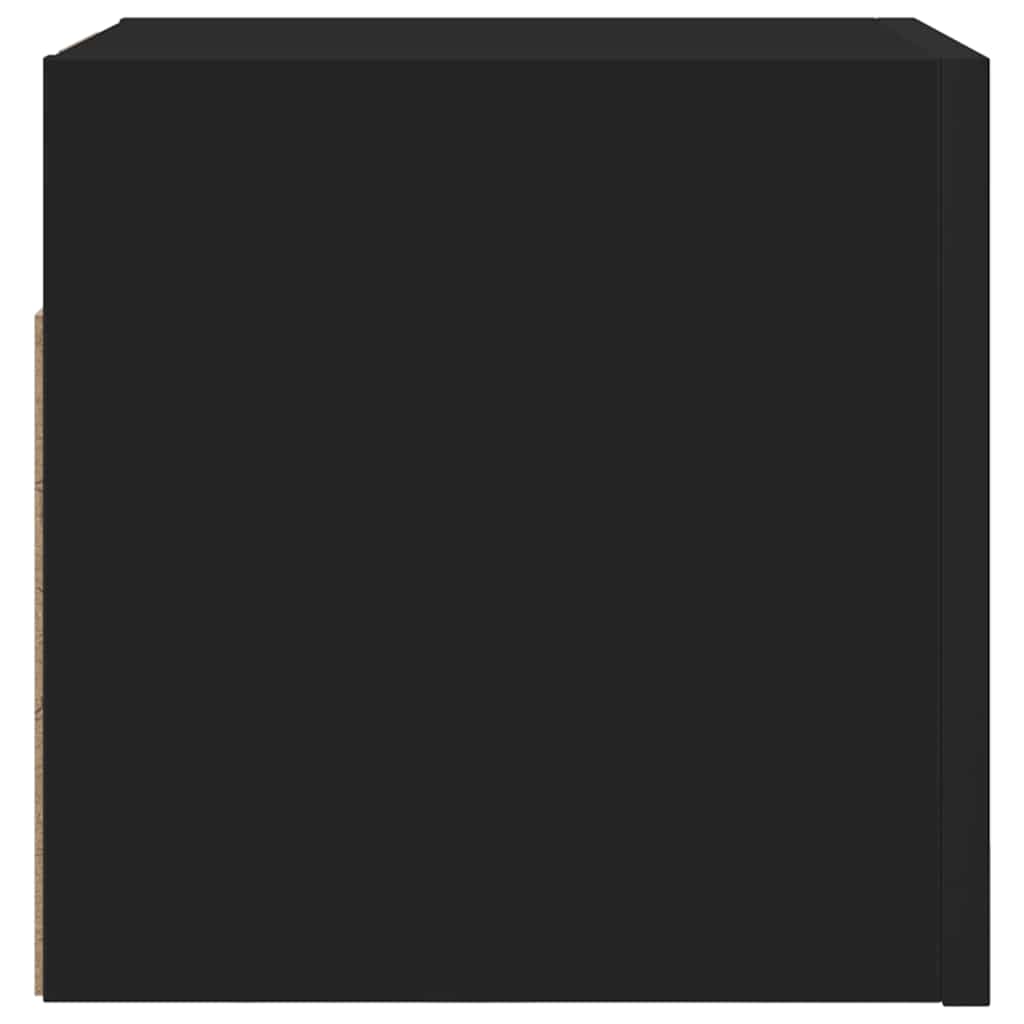 vidaXL Dulapuri TV montaj pe perete, 2 buc., negru, 30,5x30x30 cm