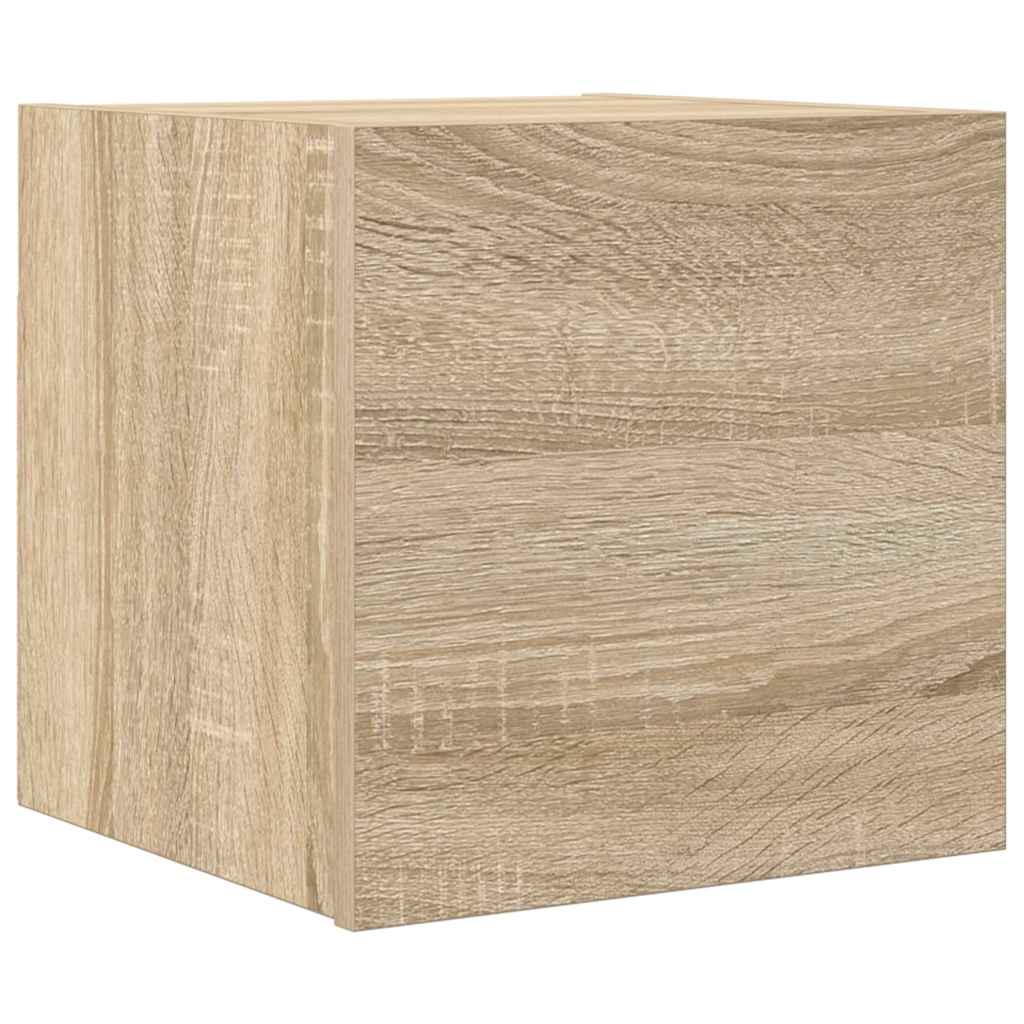 vidaXL Dulap TV montaj pe perete, stejar sonoma, 30,5x30x30 cm