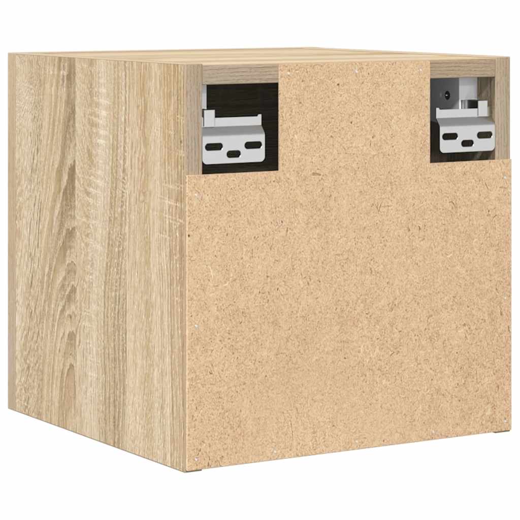 vidaXL Dulapuri TV montaj pe perete 2 buc. stejar sonoma 30,5x30x30 cm