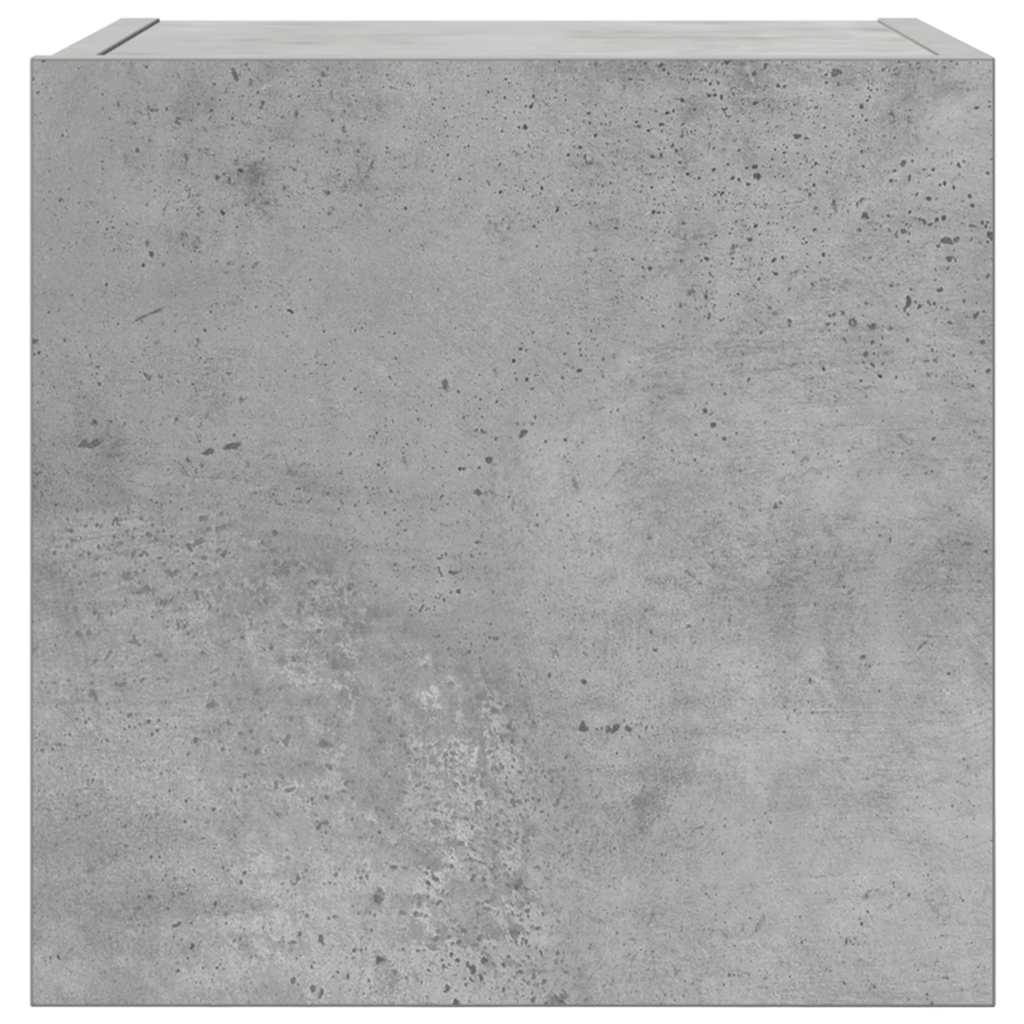 vidaXL Dulapuri TV montaj pe perete, 2 buc., gri beton, 30,5x30x30 cm