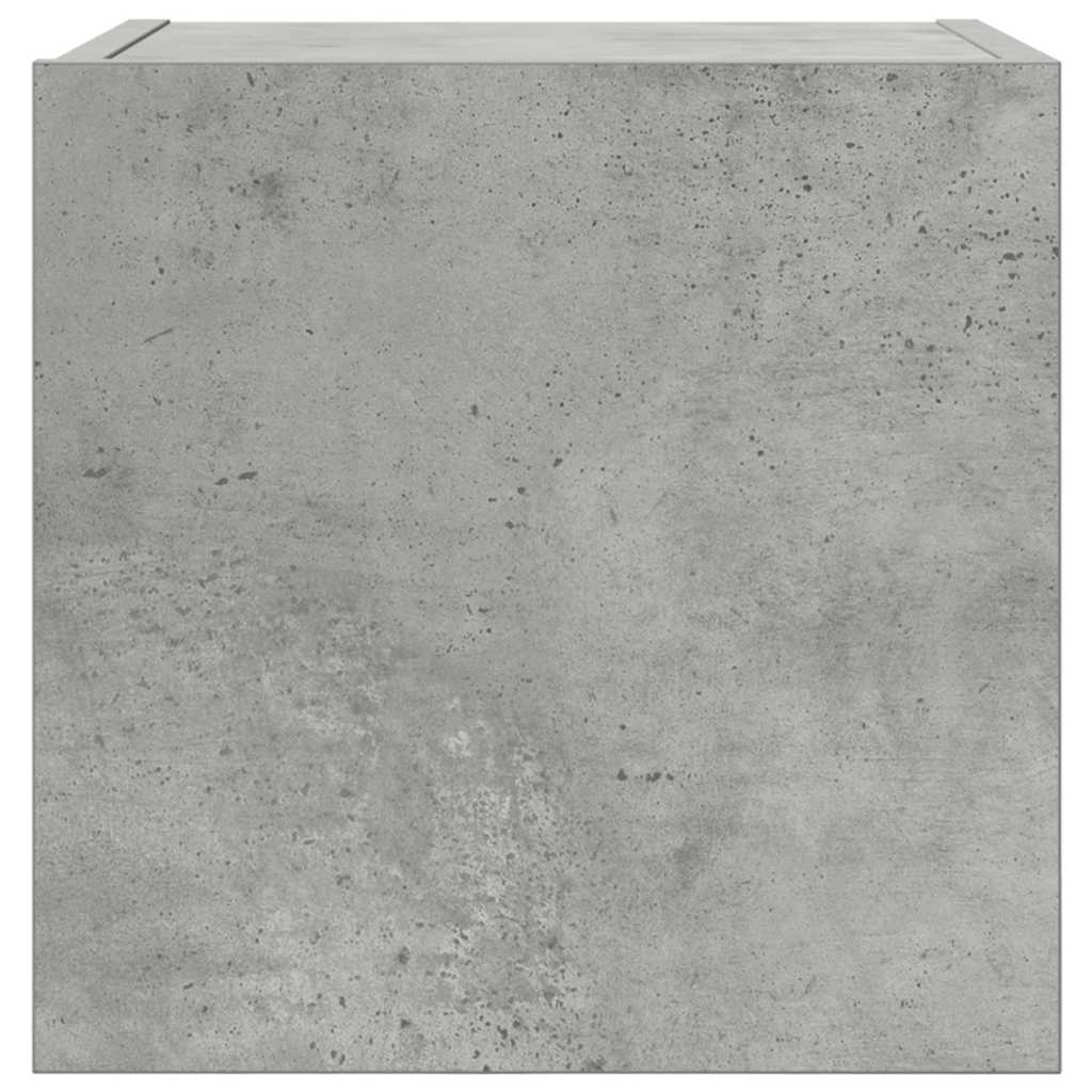 vidaXL Dulapuri TV montaj pe perete, 4 buc., gri beton, 30,5x30x30 cm