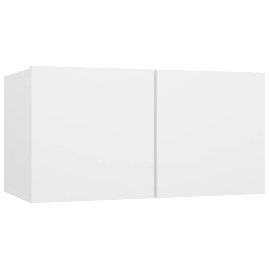 vidaXL Dulapuri TV suspendate, 3 buc., alb, 60x30x30 cm