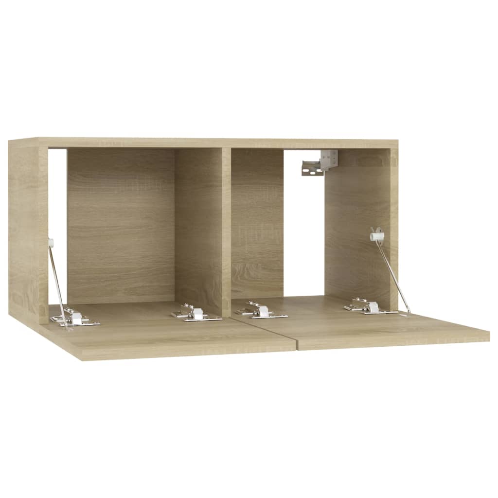 vidaXL Dulapuri TV suspendate 3 buc. stejar sonoma 60x30x30 cm