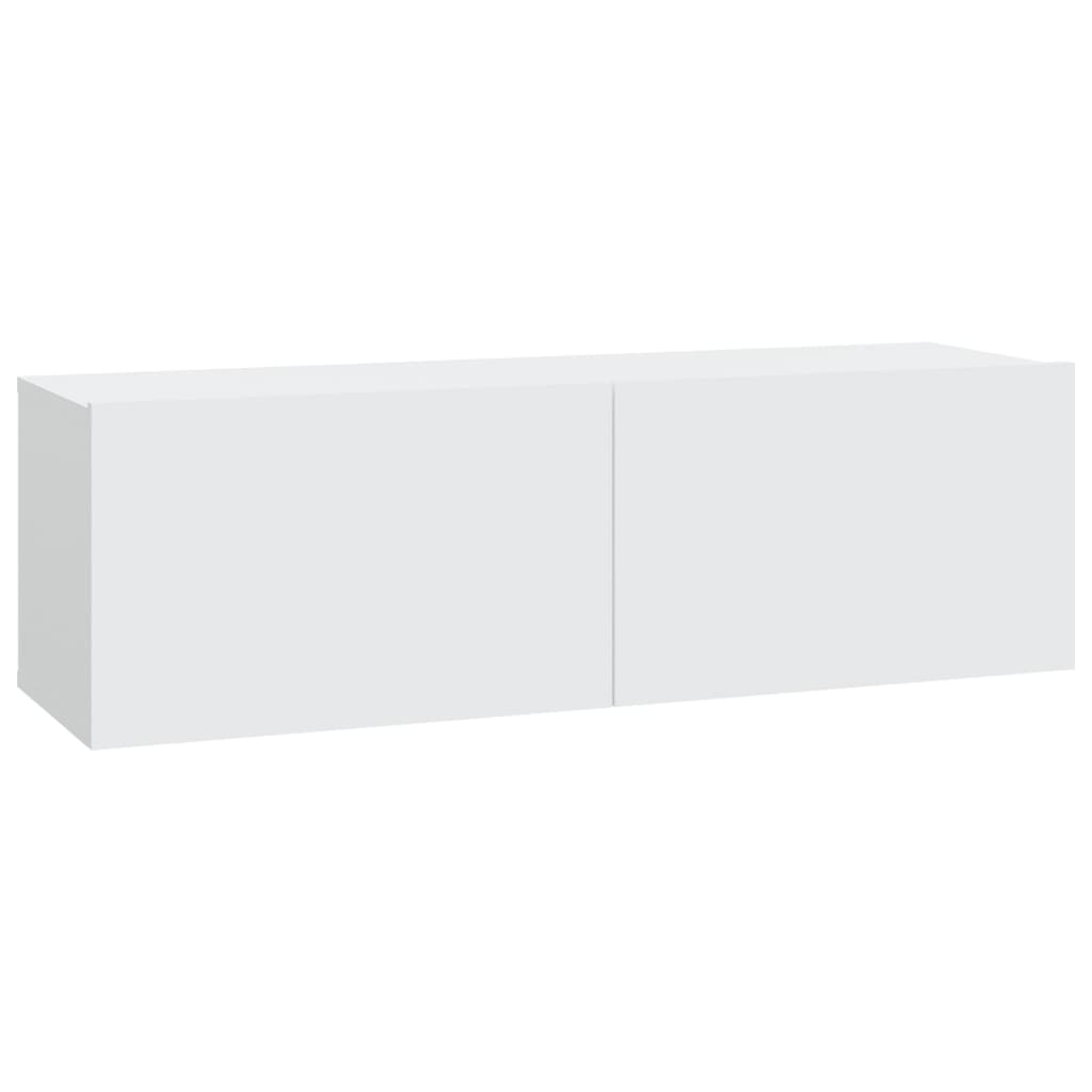vidaXL Dulapuri TV de perete 2 buc. alb 100x30x30 cm lemn compozit