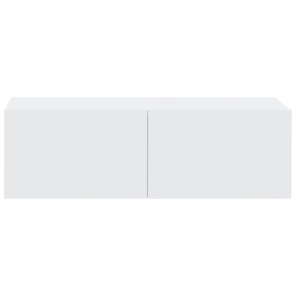 vidaXL Dulapuri TV de perete 2 buc. alb 100x30x30 cm lemn compozit