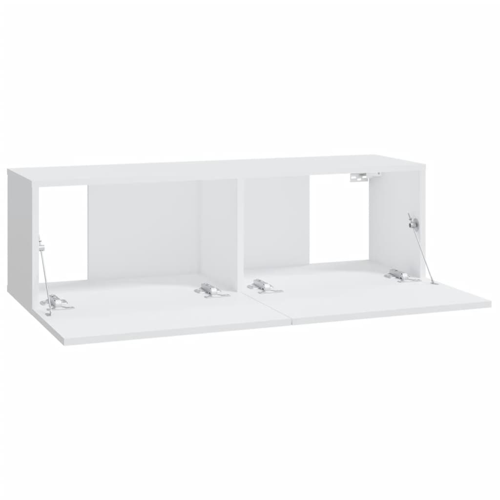vidaXL Dulapuri TV de perete 2 buc. alb 100x30x30 cm lemn compozit