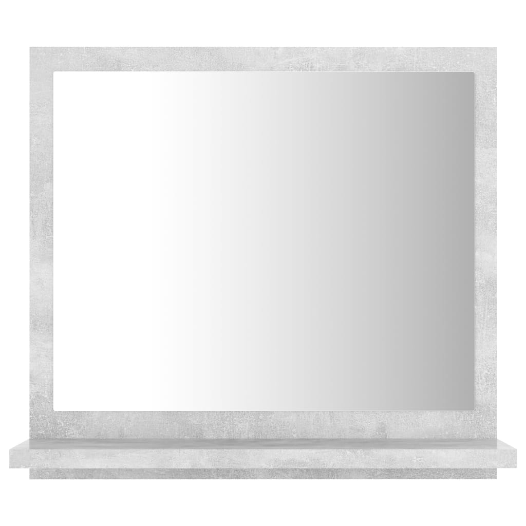 vidaXL Oglindă de baie, gri beton, 40 x 10,5 x 37 cm, PAL