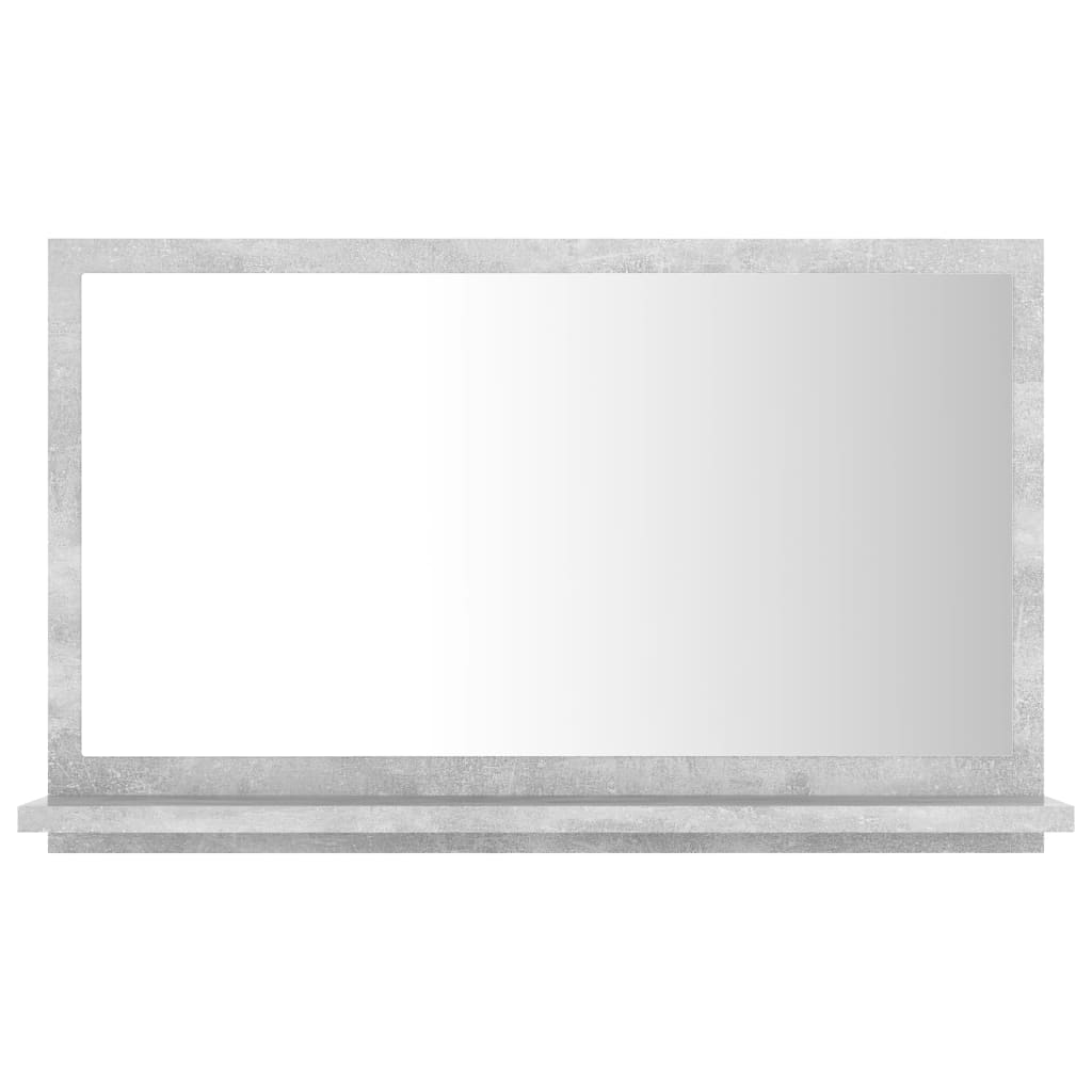 vidaXL Dulap de baie cu oglindă, gri beton, 60 x 10,5 x 37 cm, PAL vidaXL Dulap de baie cu oglindă, gri beton, 60 x 10,5 x 37 cm, PAL