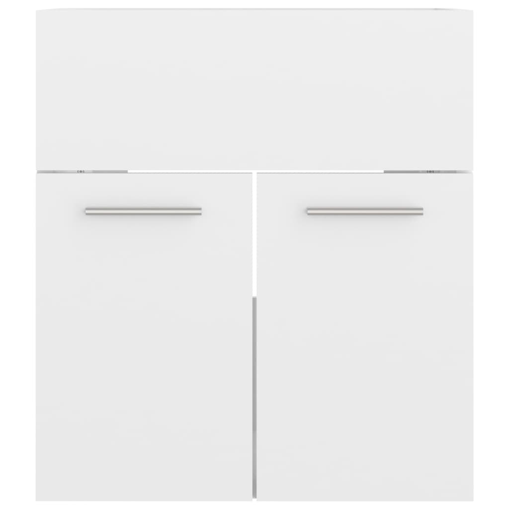 vidaXL Dulap de chiuvetă, alb extralucios, 41x38,5x46 cm, PAL vidaXL Dulap de chiuvetă, alb extralucios, 41x38,5x46 cm, PAL