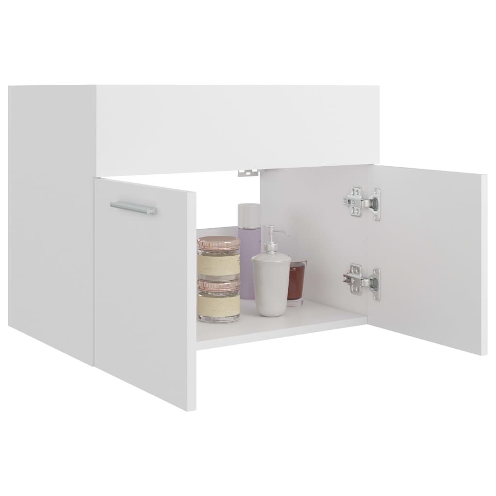 vidaXL Dulap pentru chiuvetă, alb, 60x38,5x46 cm, PAL vidaXL Dulap pentru chiuvetă, alb, 60x38,5x46 cm, PAL