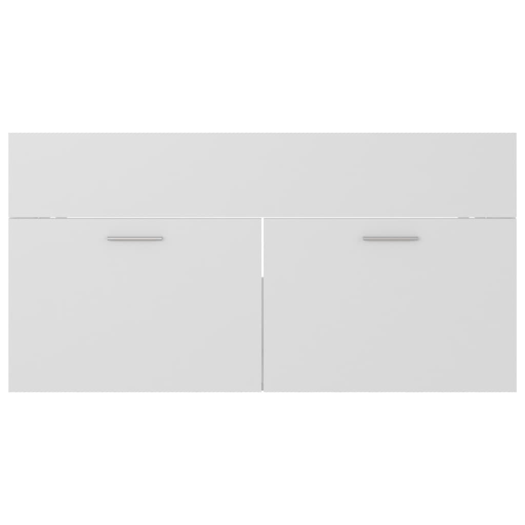 vidaXL Dulap de chiuvetă, alb, 90x38,5x46 cm, PAL vidaXL Dulap de chiuvetă, alb, 90x38,5x46 cm, PAL