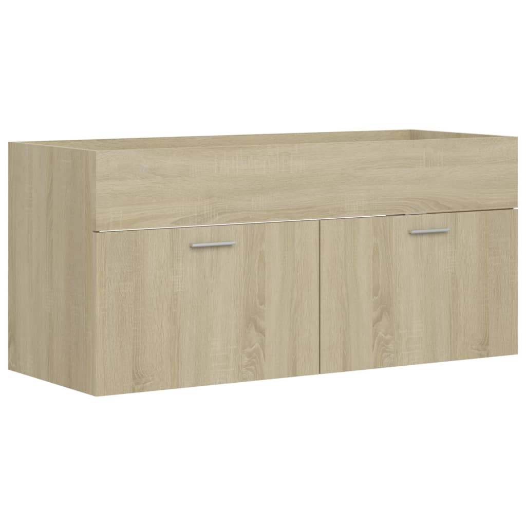 vidaXL Dulap de chiuvetă, stejar Sonoma, 100x38,5x46cm, lemn prelucrat vidaXL Dulap de chiuvetă, stejar Sonoma, 100x38,5x46cm, lemn prelucrat