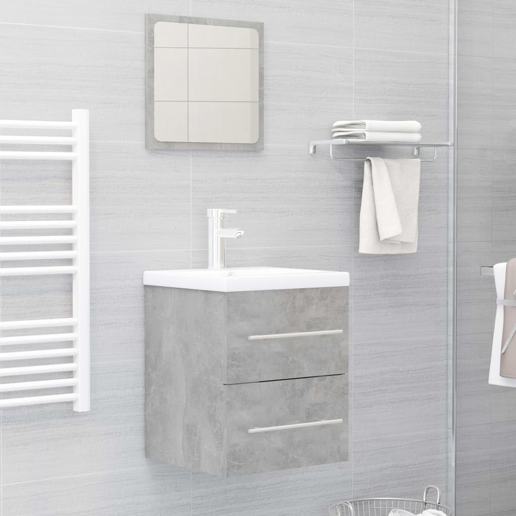 vidaXL Dulap de chiuvetă, gri beton, 41x38,5x48 cm , PAL vidaXL Dulap de chiuvetă, gri beton, 41x38,5x48 cm , PAL
