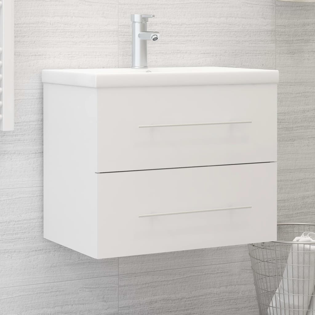 vidaXL Dulap de chiuvetă, alb, 60x38,5x48 cm, PAL vidaXL Dulap de chiuvetă, alb, 60x38,5x48 cm, PAL