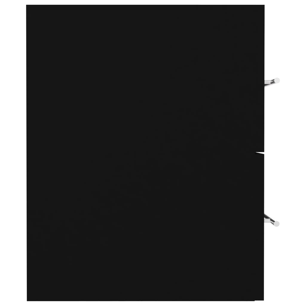 vidaXL Dulap de chiuvetă, negru, 80x38,5x48 cm, PAL