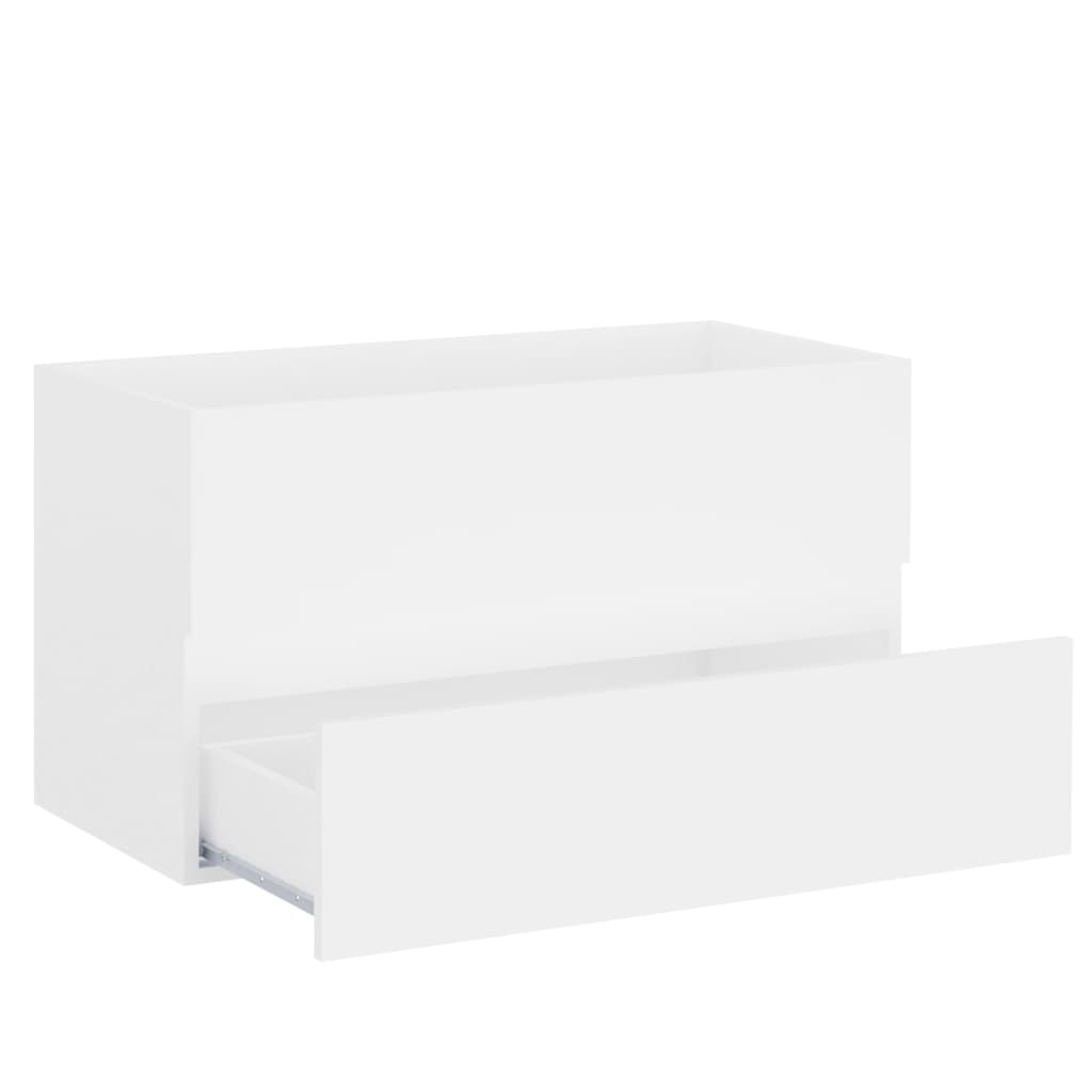 vidaXL Dulap de chiuvetă, alb, 80x38,5x45 cm, PAL vidaXL Dulap de chiuvetă, alb, 80x38,5x45 cm, PAL