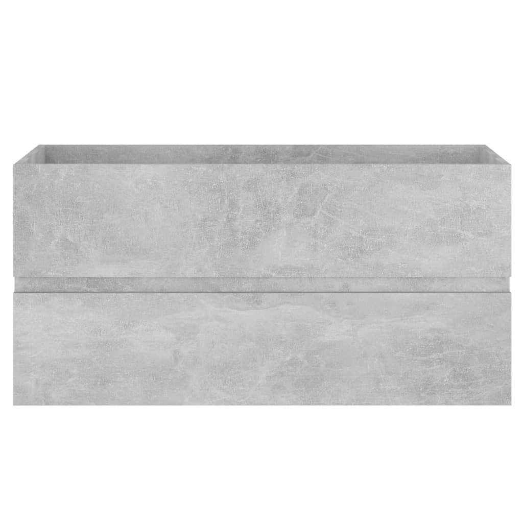 vidaXL Dulap de chiuvetă, gri beton, 90x38,5x45 cm, lemn prelucrat