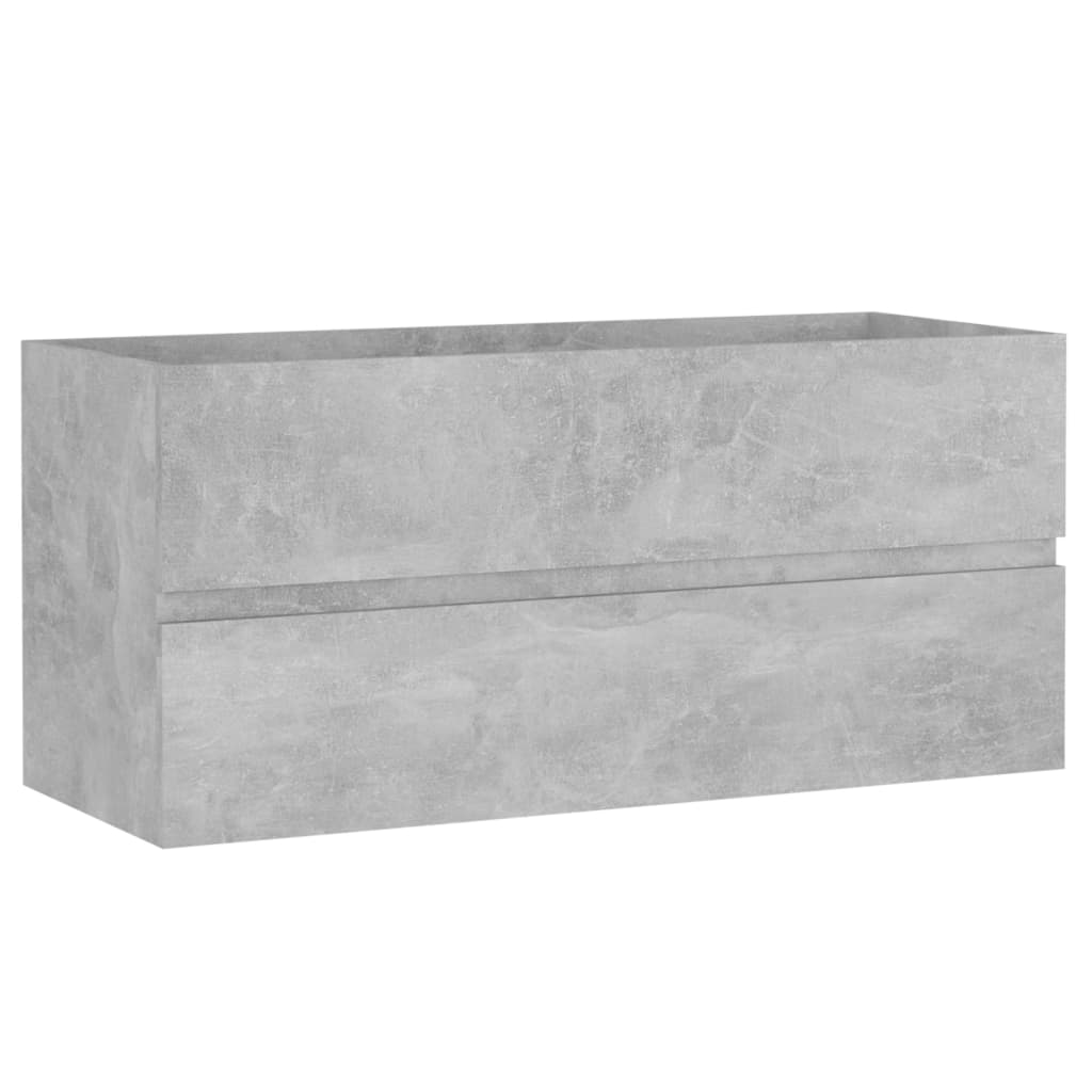 vidaXL Dulap de chiuvetă, gri beton, 100x38,5x45 cm, PAL vidaXL Dulap de chiuvetă, gri beton, 100x38,5x45 cm, PAL