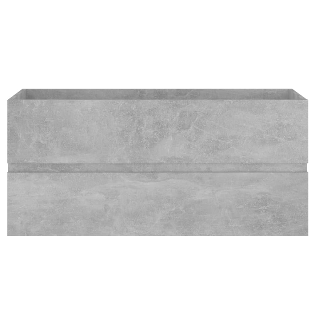 vidaXL Dulap de chiuvetă, gri beton, 100x38,5x45 cm, PAL vidaXL Dulap de chiuvetă, gri beton, 100x38,5x45 cm, PAL