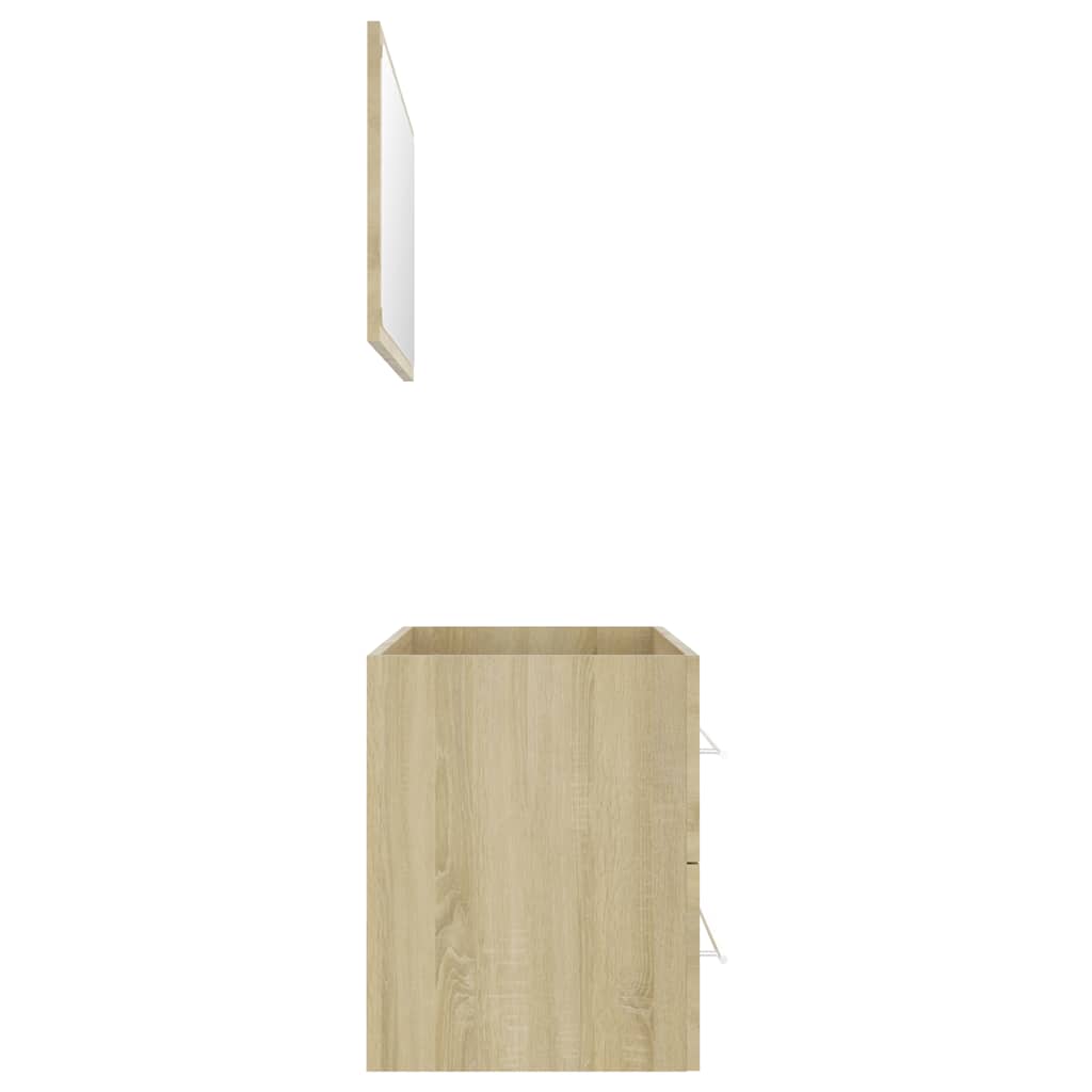 vidaXL Set mobilier baie, 2 piese, stejar Sonoma, PAL vidaXL Set mobilier baie, 2 piese, stejar Sonoma, PAL