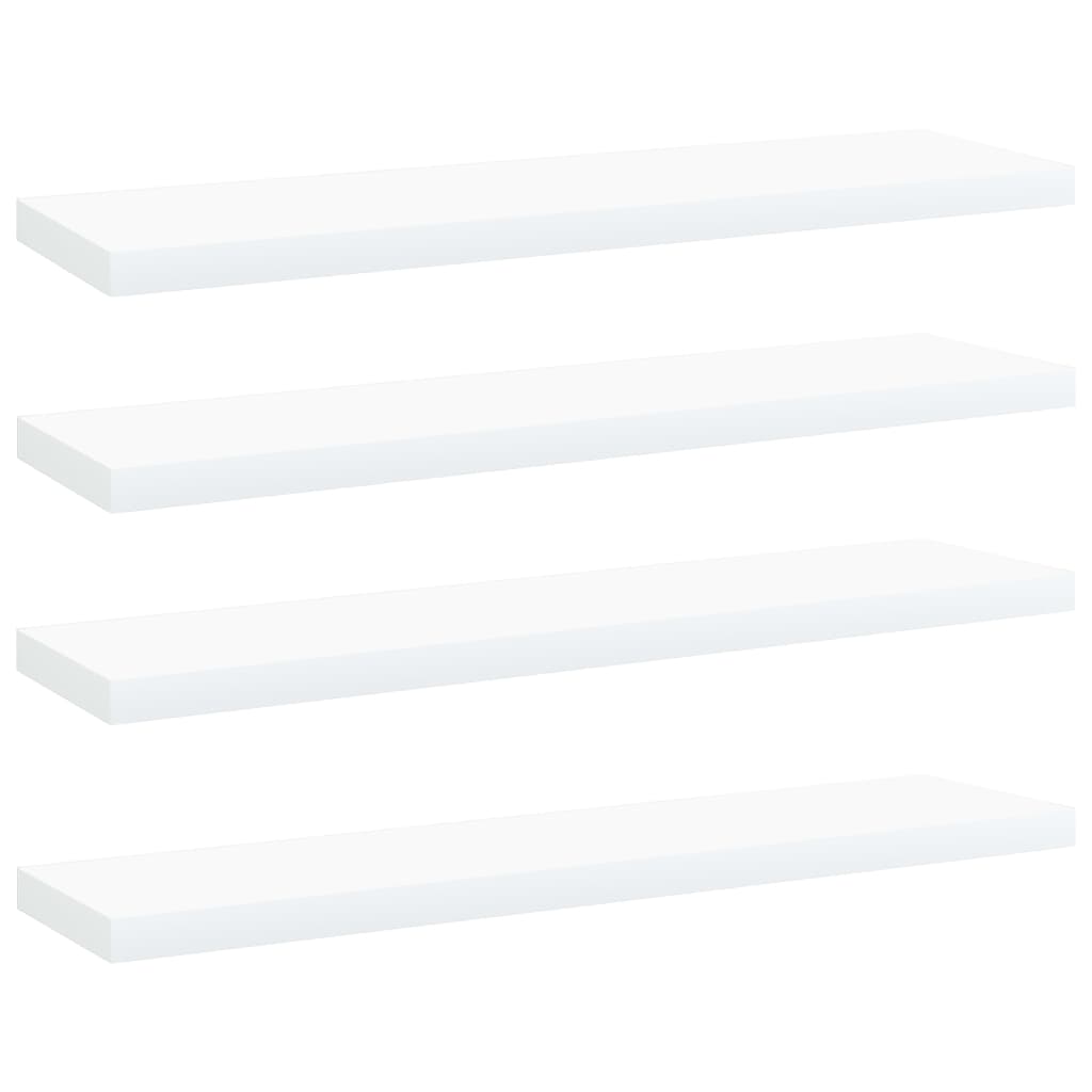 vidaXL Plăci bibliotecă, 4 buc., alb, 40 x 10 x 1,5 cm, PAL vidaXL Plăci bibliotecă, 4 buc., alb, 40 x 10 x 1,5 cm, PAL