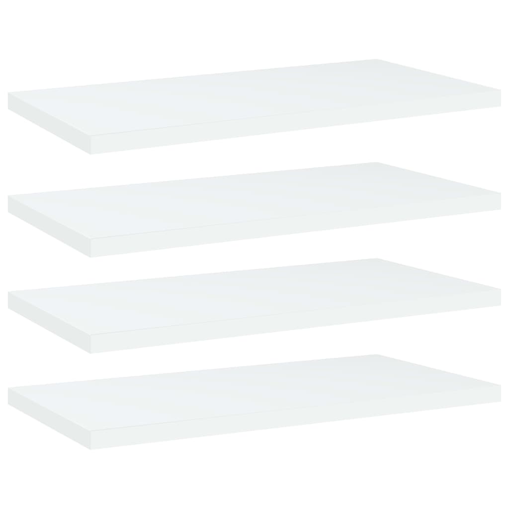 vidaXL Plăci bibliotecă, 4 buc., alb, 40 x 20 x 1,5 cm, PAL vidaXL Plăci bibliotecă, 4 buc., alb, 40 x 20 x 1,5 cm, PAL