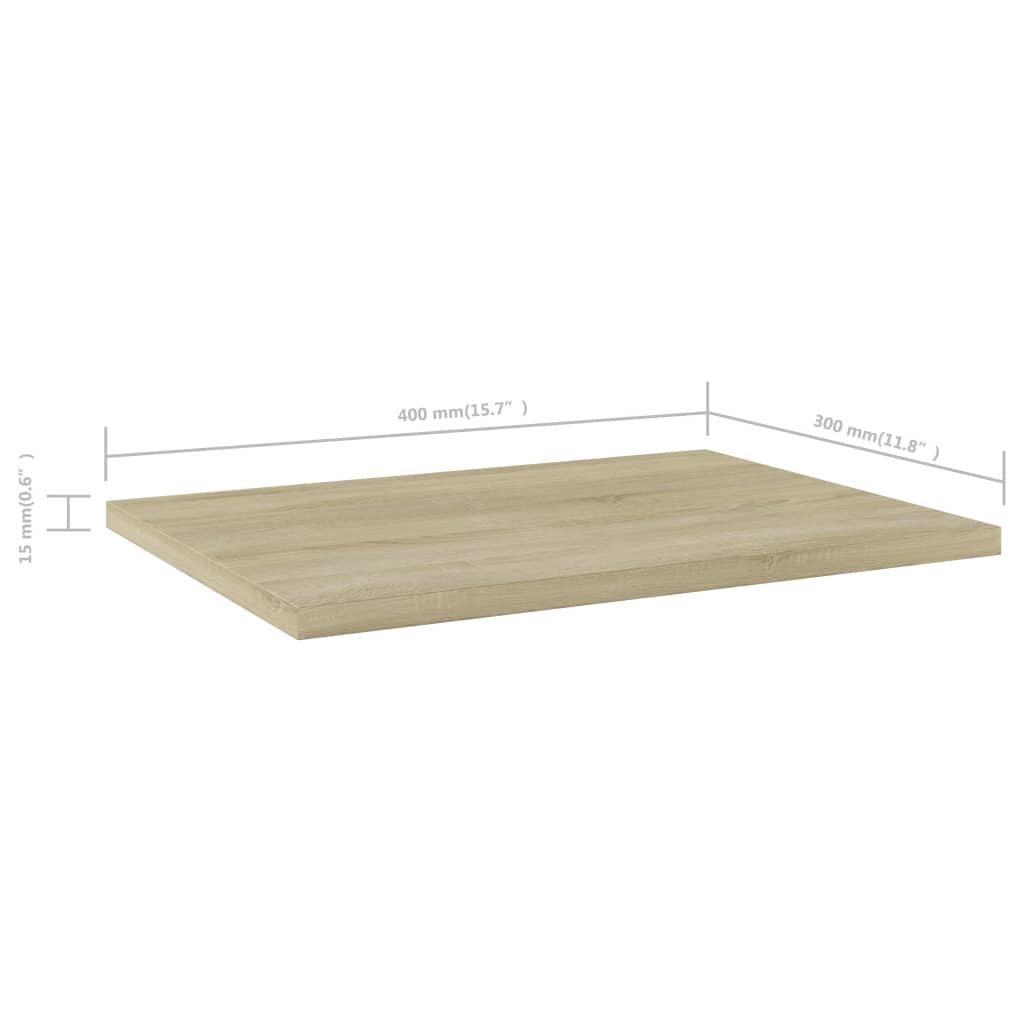 vidaXL Plăci bibliotecă, 4 buc, stejar sonoma, 40 x 30 x 1,5 cm, PAL vidaXL Plăci bibliotecă, 4 buc, stejar sonoma, 40 x 30 x 1,5 cm, PAL