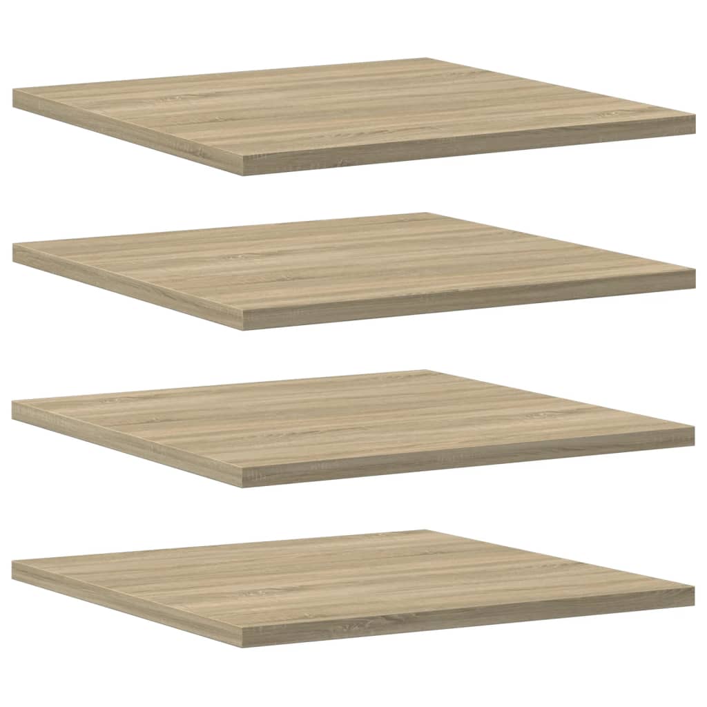 vidaXL Plăci bibliotecă, 4 buc, stejar sonoma, 40 x 40 x 1,5 cm, PAL vidaXL Plăci bibliotecă, 4 buc, stejar sonoma, 40 x 40 x 1,5 cm, PAL