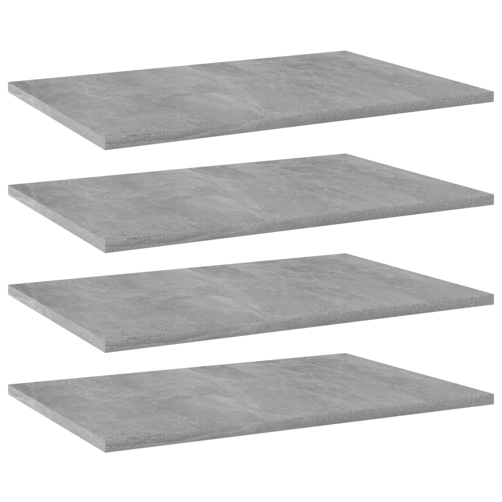 vidaXL Plăci bibliotecă, gri beton, 4 buc, 60 x 40 x 1,5 cm, PAL vidaXL Plăci bibliotecă, gri beton, 4 buc, 60 x 40 x 1,5 cm, PAL