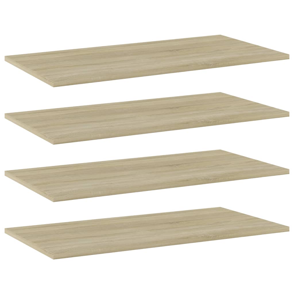 vidaXL Plăci bibliotecă, 4 buc, stejar sonoma, 80 x 40 x 1,5 cm, PAL vidaXL Plăci bibliotecă, 4 buc, stejar sonoma, 80 x 40 x 1,5 cm, PAL