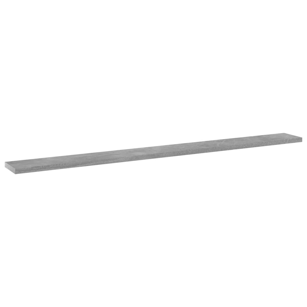 vidaXL Plăci bibliotecă, 4 buc., gri beton, 100 x 10 x 1,5 cm, PAL vidaXL Plăci bibliotecă, 4 buc., gri beton, 100 x 10 x 1,5 cm, PAL