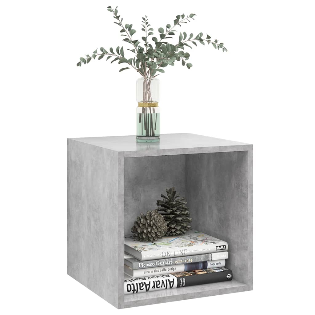 vidaXL Dulap de perete, gri beton, 37x37x37 cm, PAL vidaXL Dulap de perete, gri beton, 37x37x37 cm, PAL