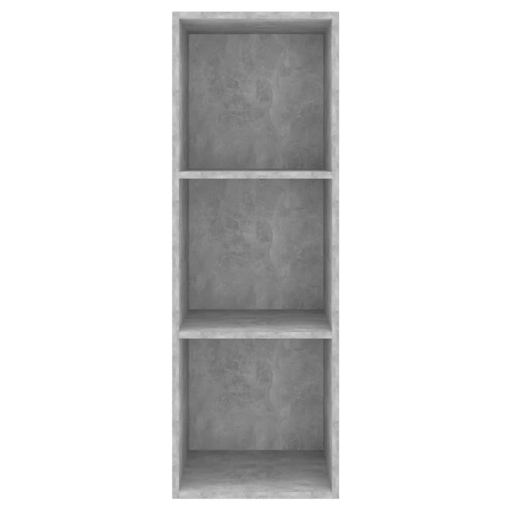 vidaXL Dulap TV montat pe perete, gri beton, 37x37x107 cm, PAL
