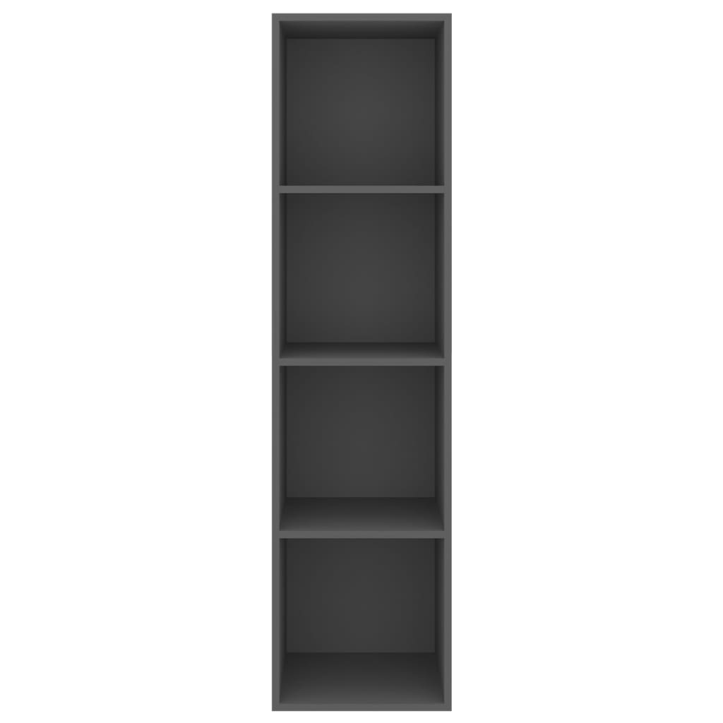 vidaXL Dulap TV montat pe perete, gri, 37x37x142,5 cm, PAL