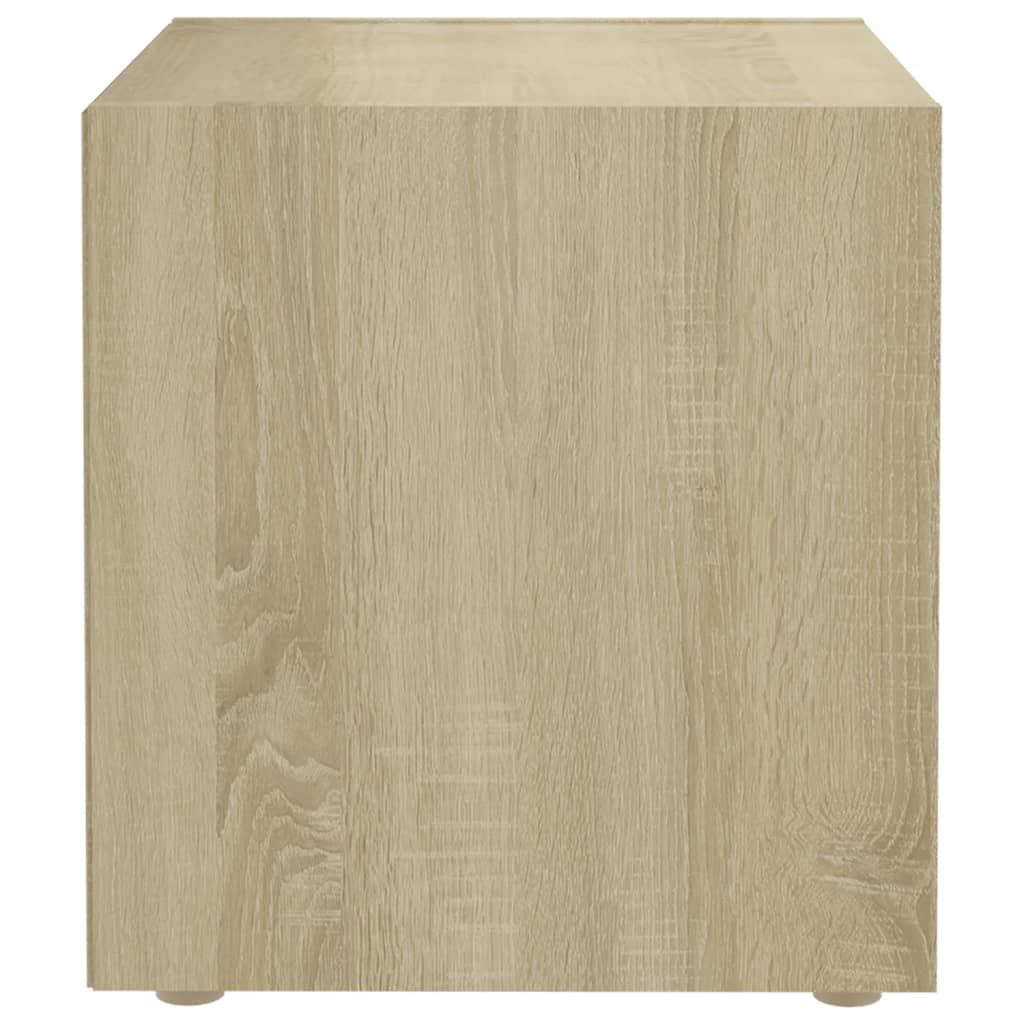 vidaXL Comodă TV, stejar sonoma, 37x35x37 cm, lemn prelucrat vidaXL Comodă TV, stejar sonoma, 37x35x37 cm, lemn prelucrat