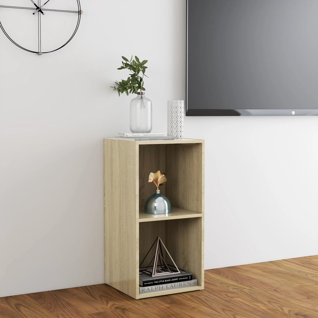 vidaXL Comodă TV, stejar Sonoma, 72x35x36,5 cm, PAL vidaXL Comodă TV, stejar Sonoma, 72x35x36,5 cm, PAL