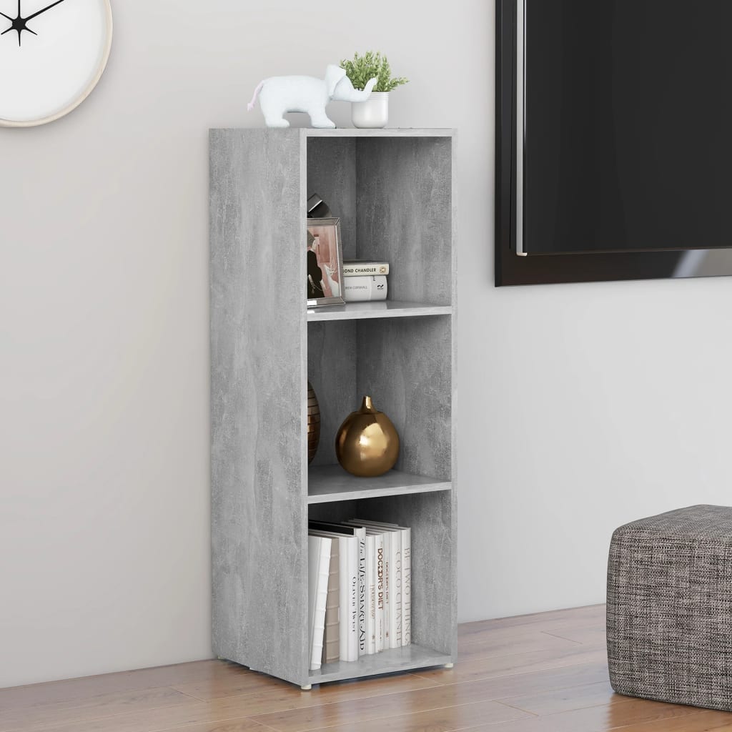 vidaXL Comodă TV, gri beton, 107x35x37 cm, PAL vidaXL Comodă TV, gri beton, 107x35x37 cm, PAL