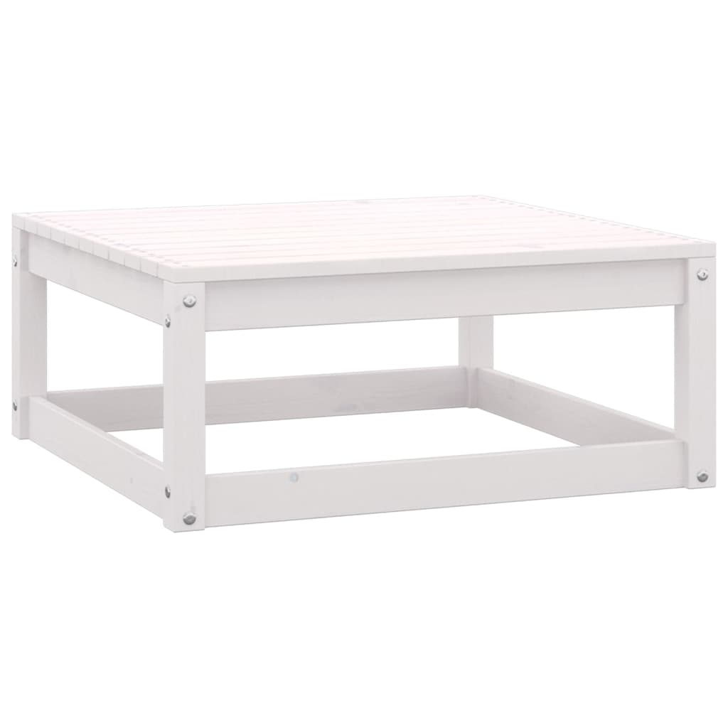 vidaXL Set mobilier de grădină, 2 piese, alb, lemn masiv de pin vidaXL Set mobilier de grădină, 2 piese, alb, lemn masiv de pin