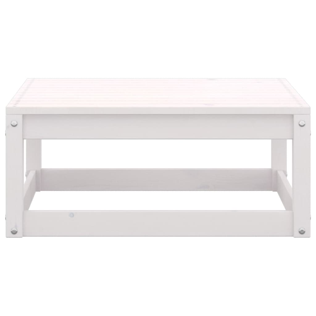 vidaXL Set mobilier de grădină, 2 piese, alb, lemn masiv de pin vidaXL Set mobilier de grădină, 2 piese, alb, lemn masiv de pin