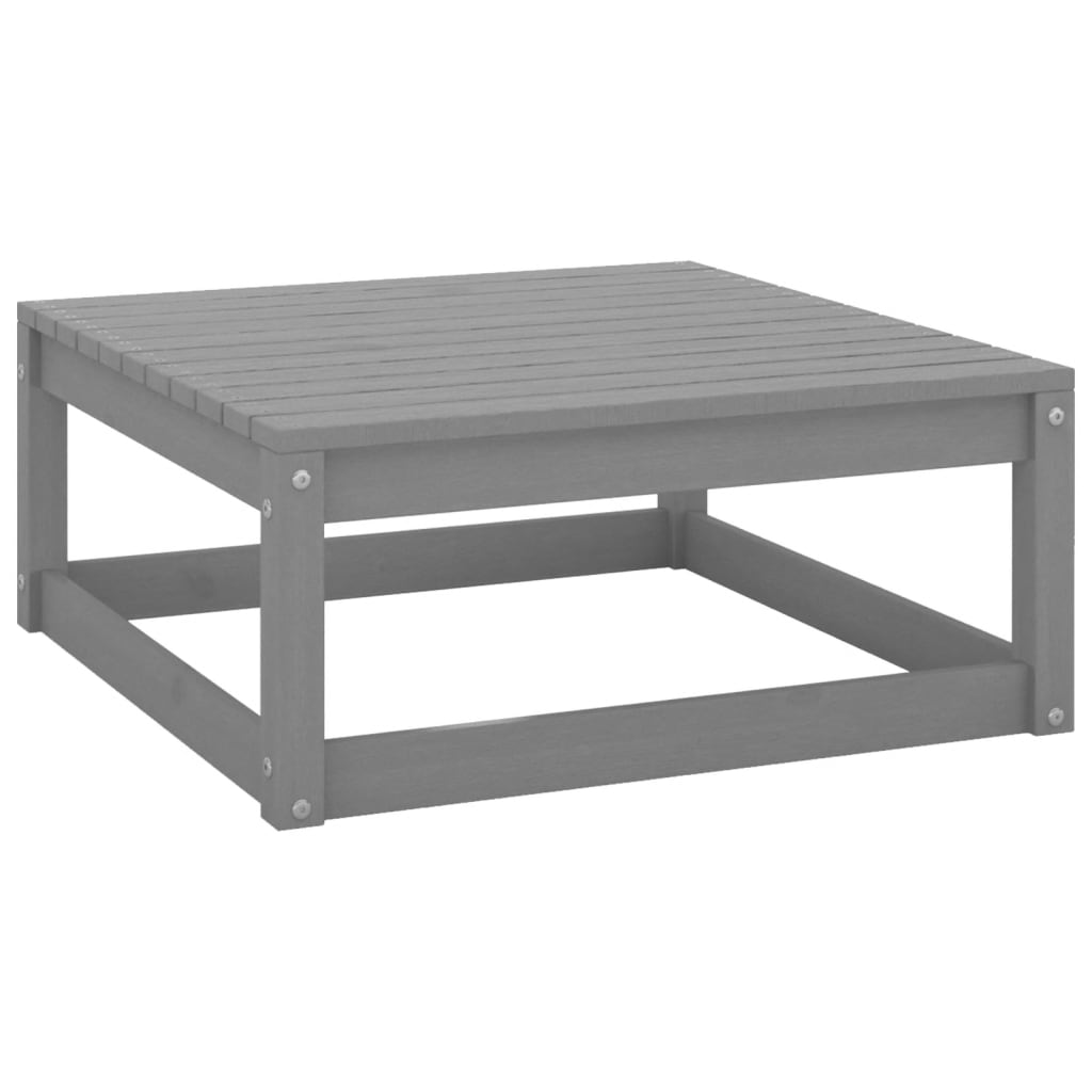 vidaXL Set mobilier de grădină, 2 piese, gri, lemn masiv de pin vidaXL Set mobilier de grădină, 2 piese, gri, lemn masiv de pin