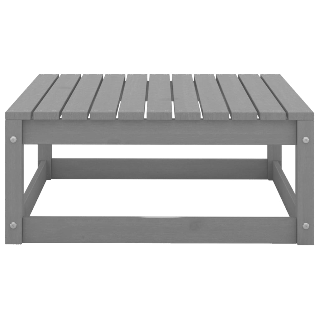 vidaXL Set mobilier de grădină, 2 piese, gri, lemn masiv de pin vidaXL Set mobilier de grădină, 2 piese, gri, lemn masiv de pin