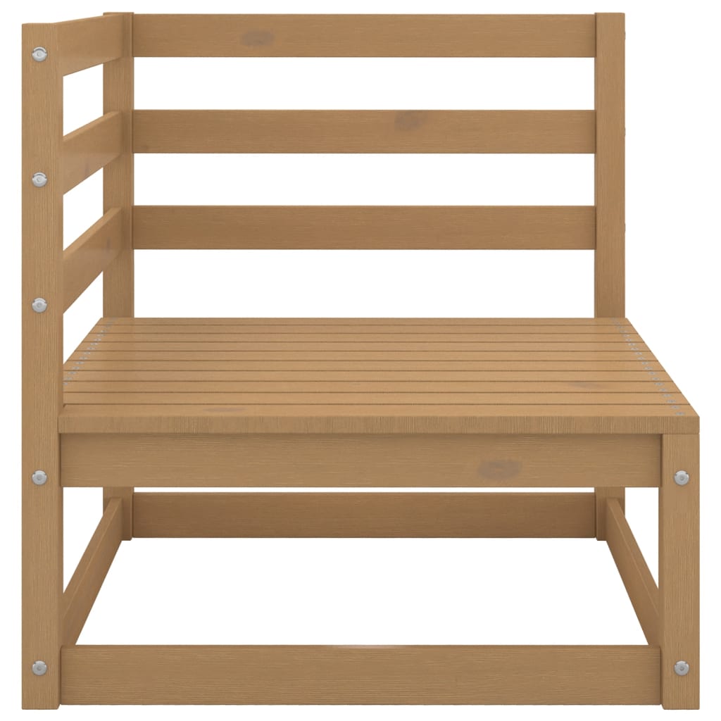 vidaXL Set mobilier de grădină, 3 piese, maro miere, lemn masiv de pin vidaXL Set mobilier de grădină, 3 piese, maro miere, lemn masiv de pin