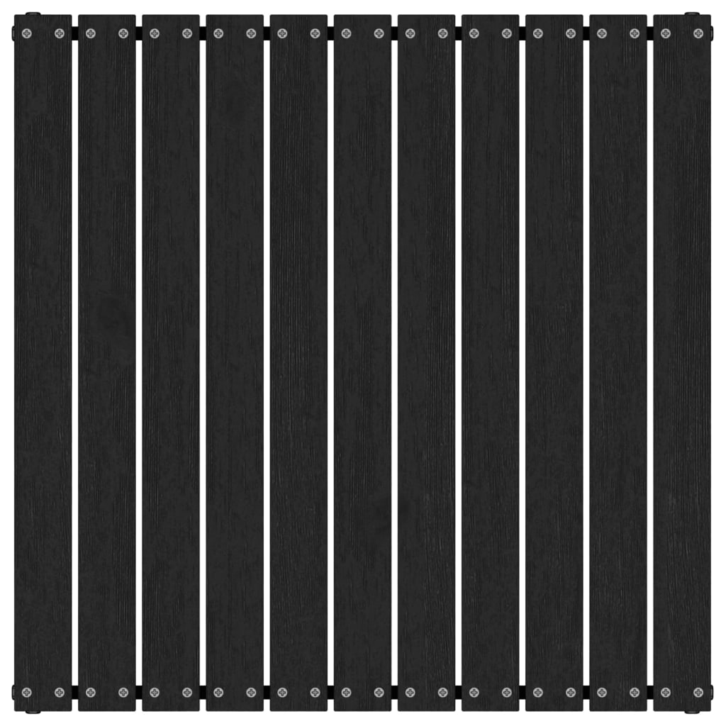 vidaXL Taburet de grădină cu pernă, negru, lemn masiv de pin