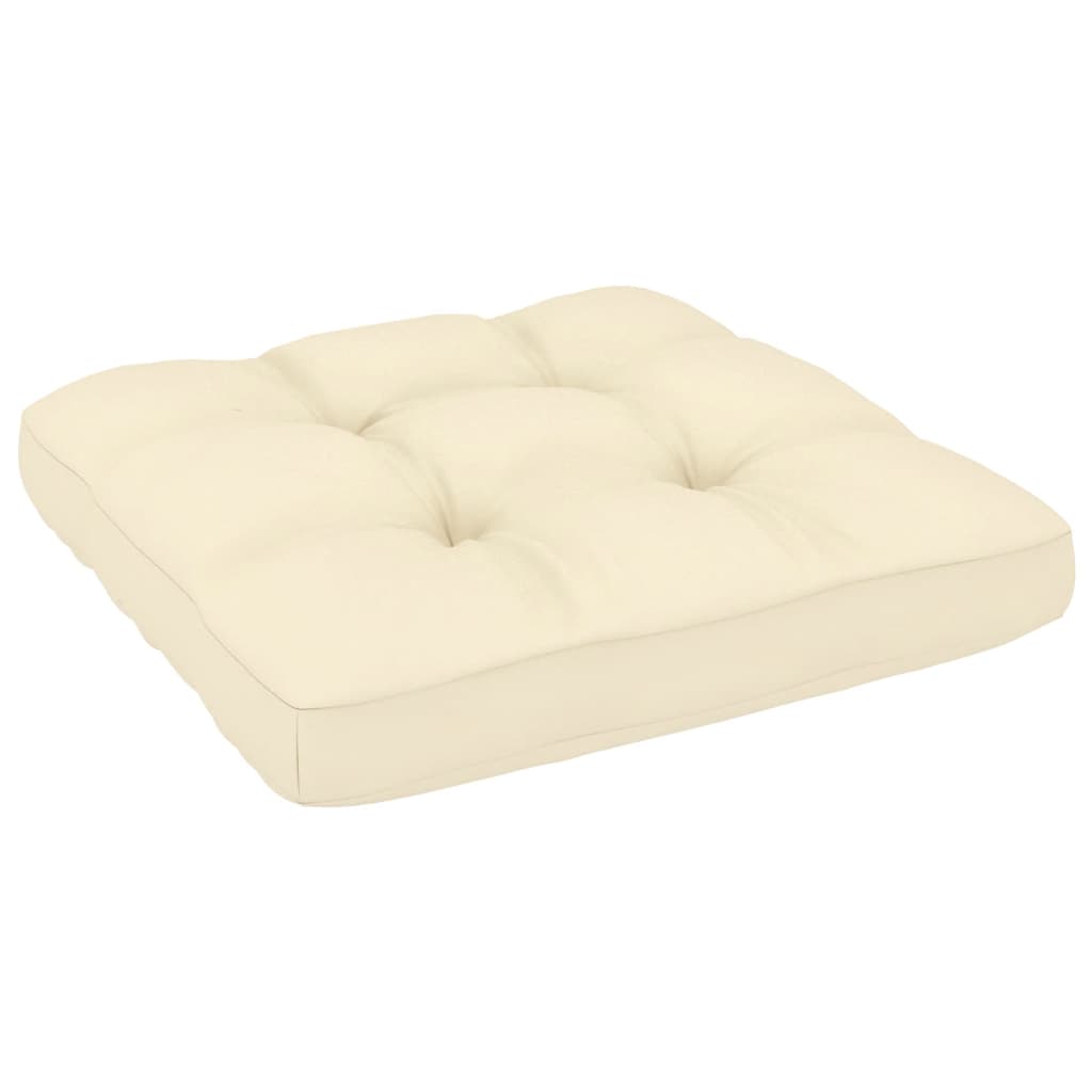 vidaXL Canapele de mijloc grădină, perne crem, 2 buc., lemn masiv pin vidaXL Canapele de mijloc grădină, perne crem, 2 buc., lemn masiv pin