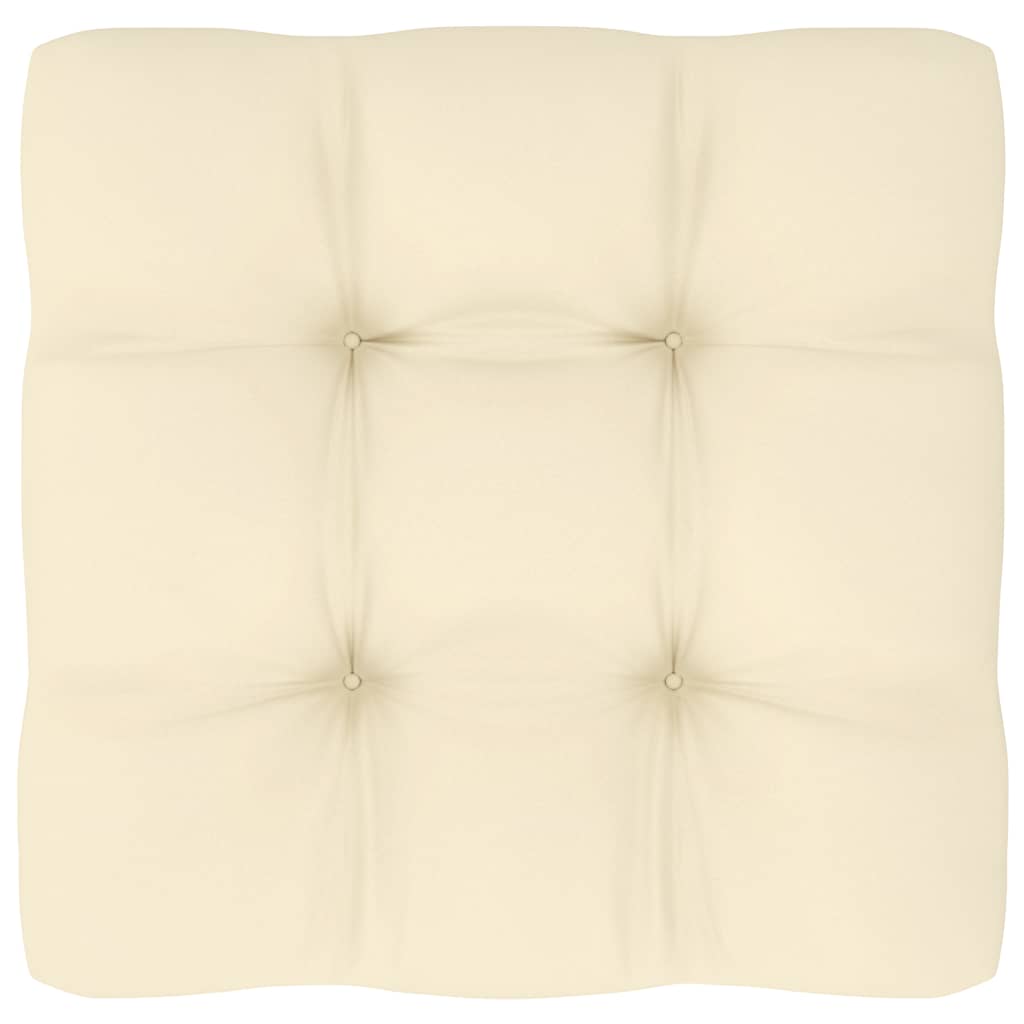 vidaXL Canapele de mijloc grădină, perne crem, 2 buc., lemn masiv pin vidaXL Canapele de mijloc grădină, perne crem, 2 buc., lemn masiv pin