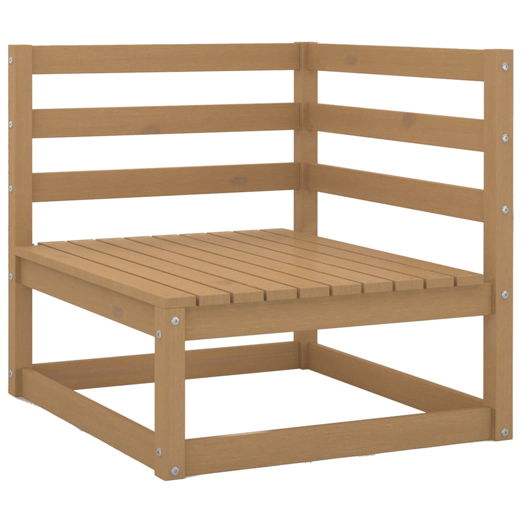 vidaXL Set mobilier grădină&perne 2 piese, maro miere lemn masiv pin vidaXL Set mobilier grădină&perne 2 piese, maro miere lemn masiv pin