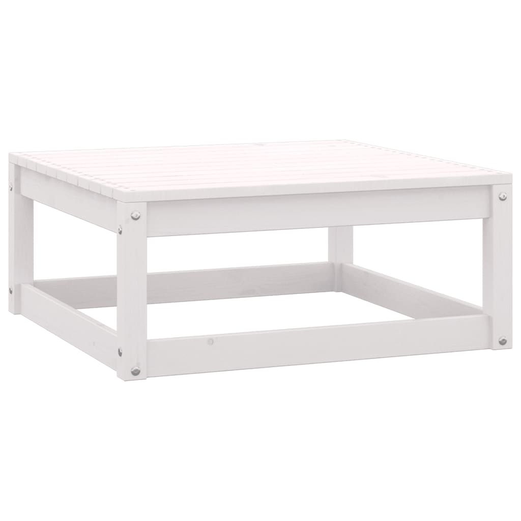 vidaXL Set mobilier de grădină cu perne, 2 piese, alb, lemn masiv pin vidaXL Set mobilier de grădină cu perne, 2 piese, alb, lemn masiv pin