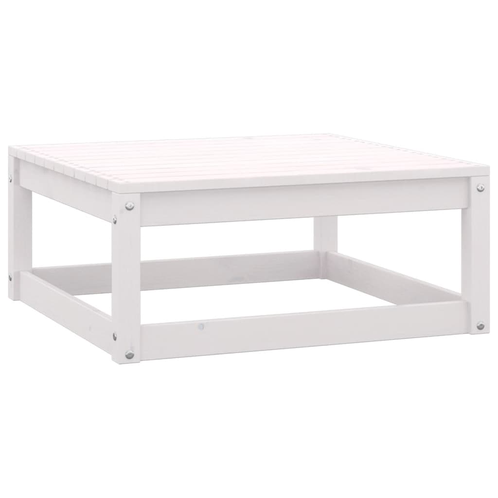 vidaXL Set mobilier de grădină cu perne, 2 piese, alb, lemn masiv pin vidaXL Set mobilier de grădină cu perne, 2 piese, alb, lemn masiv pin
